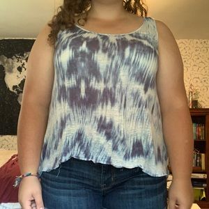 Tie Dye Hi-Low Tank Top